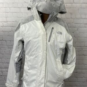 The North Face Women's Climate Jacket in White and Gray